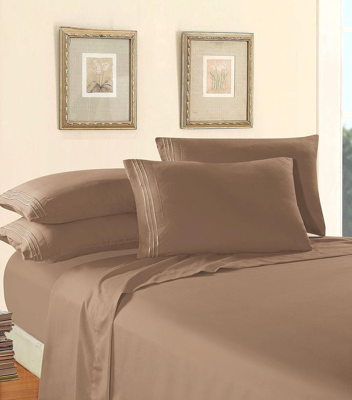 Elegant Comfort Bettwäsche-Set, luxuriös, weich, Fadenzahl 1500, ägyptische Qualität, Knitter- und l