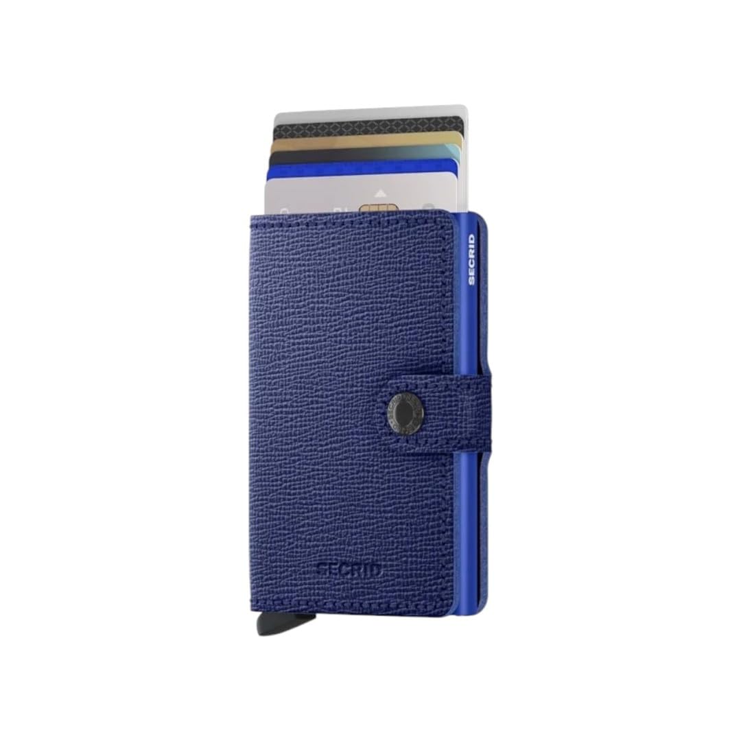 Secrid Miniwallet Crisple Cobalt, Unisex-Erwachsene Reisezubehör- Brieftasche, Cobalt, Talla Única -