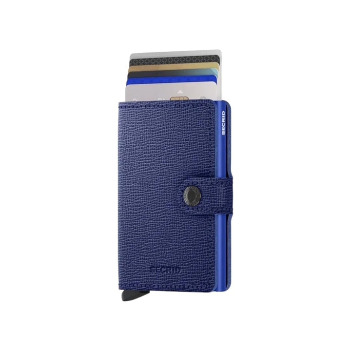 Secrid Miniwallet Crisple Cobalt, Unisex-Erwachsene Reisezubehör- Brieftasche, Cobalt, Talla Única -