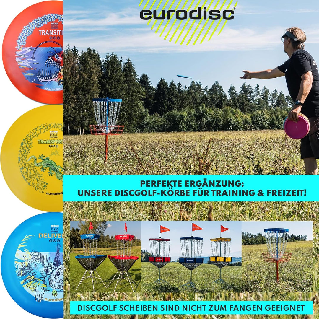 eurodisc Disc-Golf Einsteiger Starter Set, PDGA Approved, Putter Midrange Driver Disc, Einsteiger St