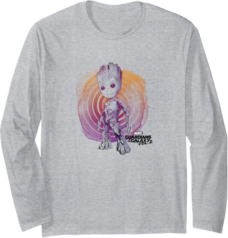 Marvel Guardians Vol. 2 Groot Watercolor Swirl Langarmshirt