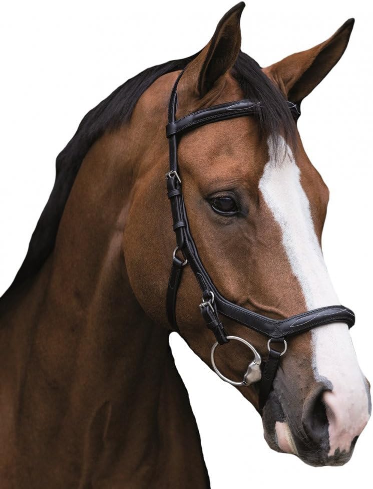Horseware Rambo Micklem Deluxe Competition Bridle Trense Farbe und Grösse wählbar Schwarz XL, Schwar