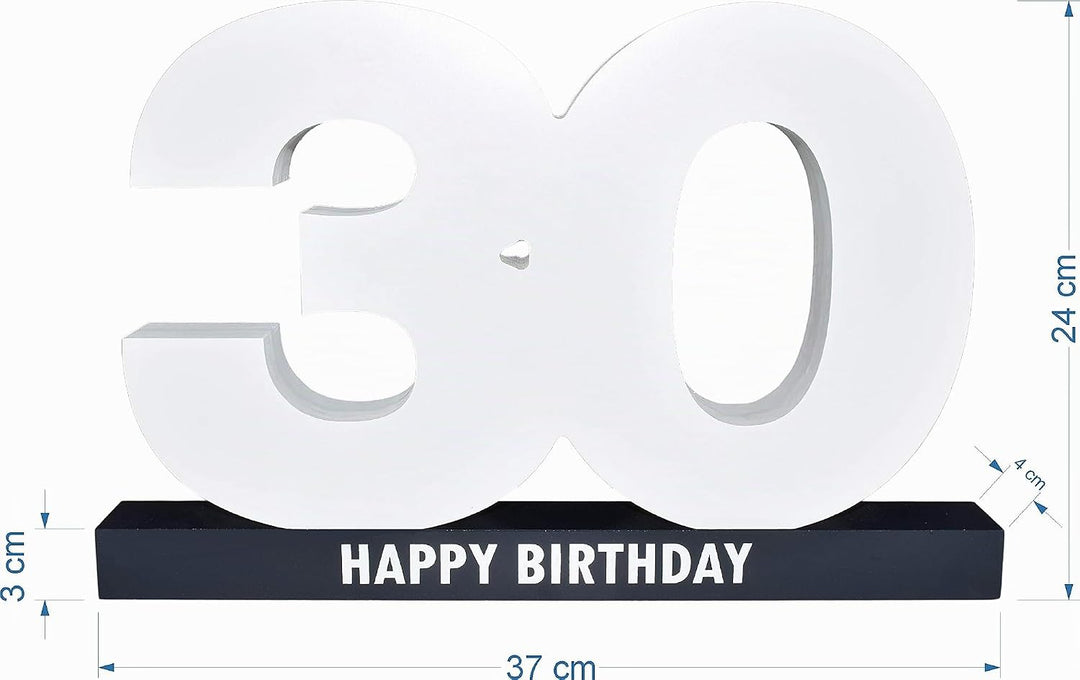 CREOFANT XL Gästebuch 30. Geburtstag · Gästebuch Happy Birthday · 37 x 24 x 4 cm · 30. Geburtstagsge