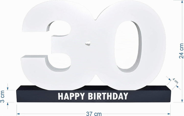CREOFANT XL Gästebuch 30. Geburtstag · Gästebuch Happy Birthday · 37 x 24 x 4 cm · 30. Geburtstagsge