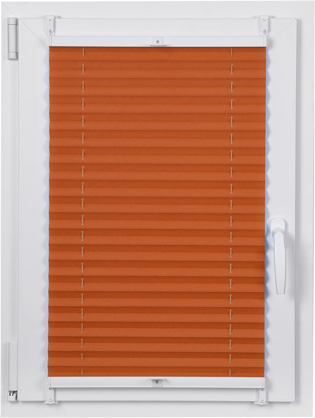 DECOOR Plissee ohne Bohren 35cm x 120cm Faltrollo Rollo für Fenster und Tür Nicht-invasive Fensterja
