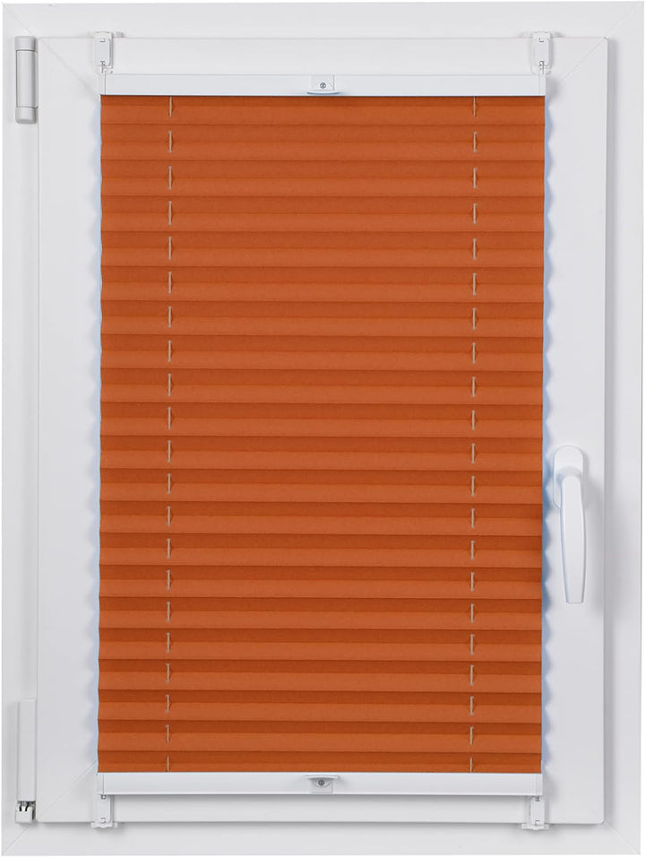 DECOOR Plissee ohne Bohren 35cm x 120cm Faltrollo Rollo für Fenster und Tür Nicht-invasive Fensterja