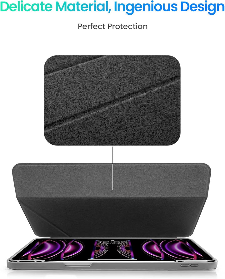 tomtoc Vertikale Hülle Case für 12,9-Zoll iPad Pro 6./5. Gen (M2&amp;M1) 2022-2021, Schutzhülle mit iPad
