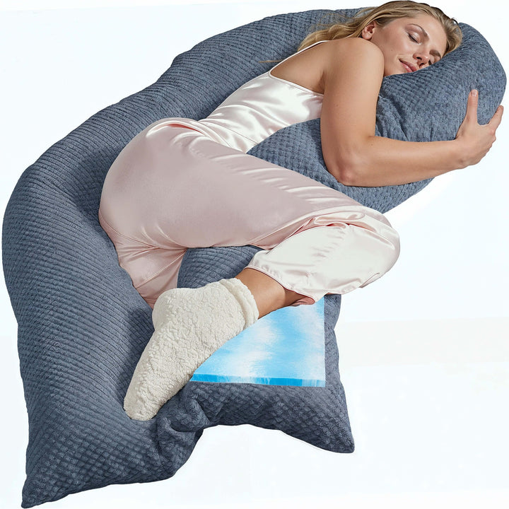 Traumreiter Seitenschläferkissen Visco M Wendekissen Memory Foam [orthopädisch] + Watte Seite | Schw
