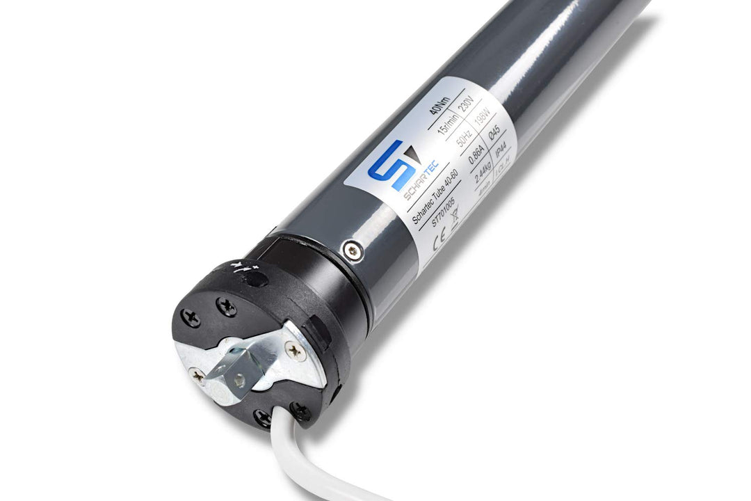 SCHARTEC Profi- Rolladenmotor für 60 mm Welle Rohrmotor - Rolladenantrieb Rollladenmotor (SCHARTEC T