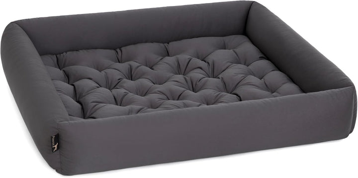 Doctor Bark Pointer | Hundebett mit Hundekissen - orthopädisch, waschbar, bequem (XXL - 100x90 cm, A