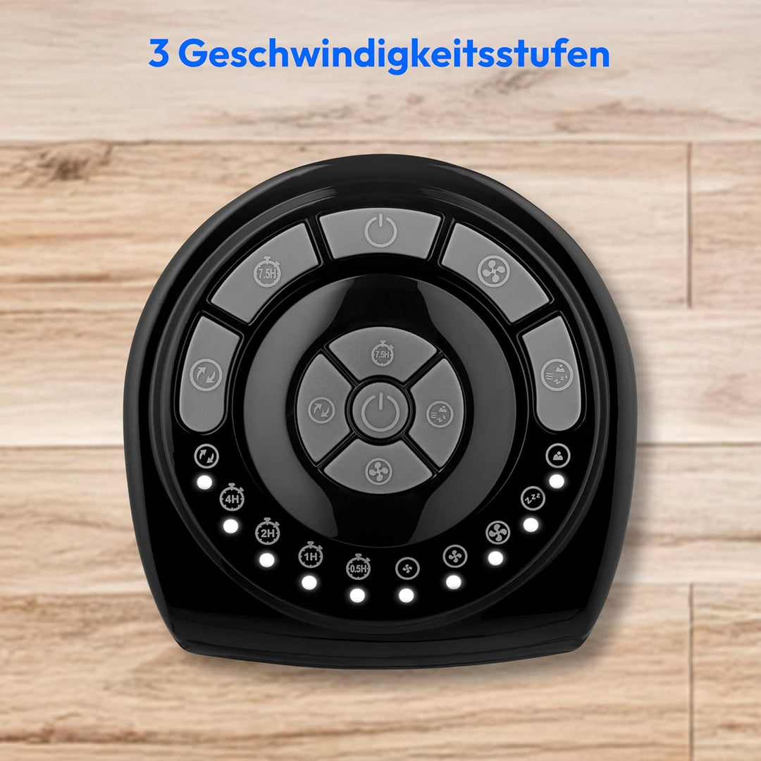 MEDION E11 TF Turmventilator mit Fernbedienung (3 Geschwindigkeitsstufen, leiser Schlafmodus, 45 Wat