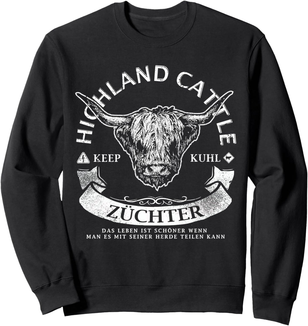 Schottisches Hochlandrind Kuh I Highland Cattle Geschenk Sweatshirt