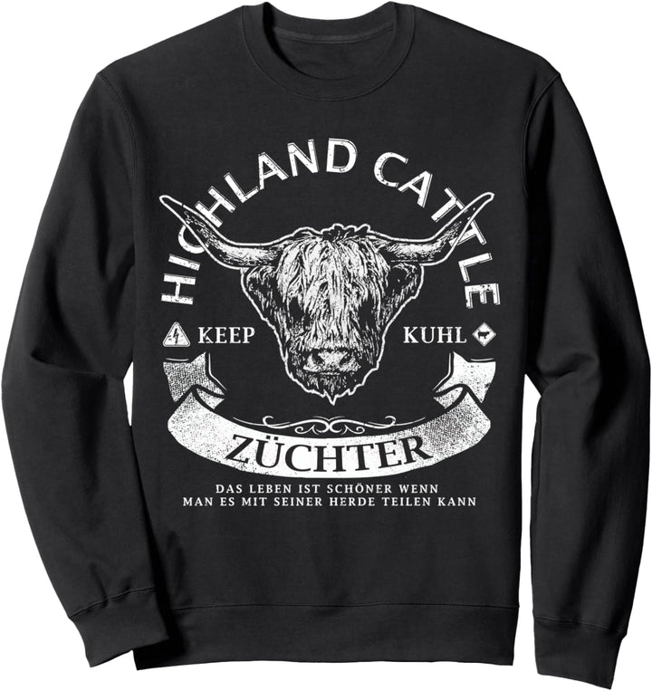 Schottisches Hochlandrind Kuh I Highland Cattle Geschenk Sweatshirt
