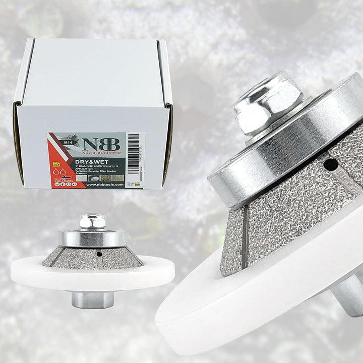 NBB Diamant-Profilscheibe Diamantfräser Fräsbohrer Trennreibahle Profilierungs-Bit für Porzellan Fli