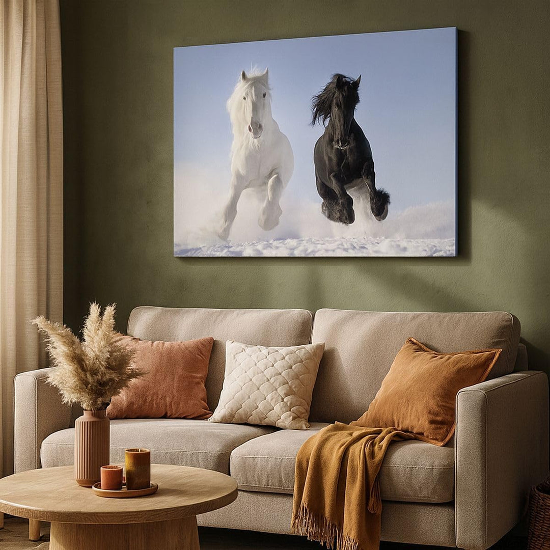 Bilder auf Leinwand 100x70cm Leinwandbild Tiere Schönheit Wettbewerb Gross Wanddeko Bild Schlafzimme