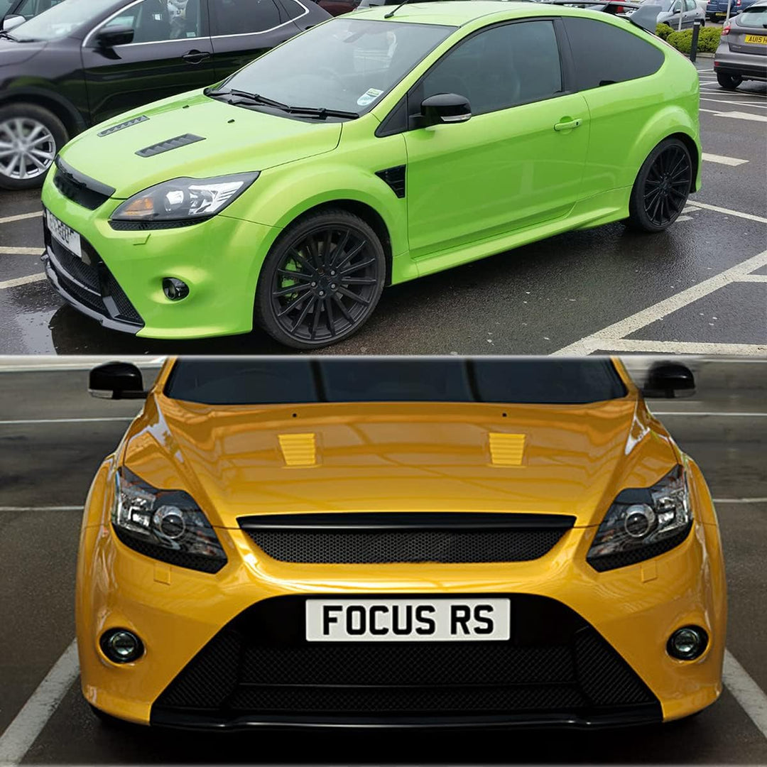 KYYET Universal-ABS-Lufteinlass-Schaufel, Turbo-Motorhaube, Abdeckung für Lüftungsschlitze, Focus Fi