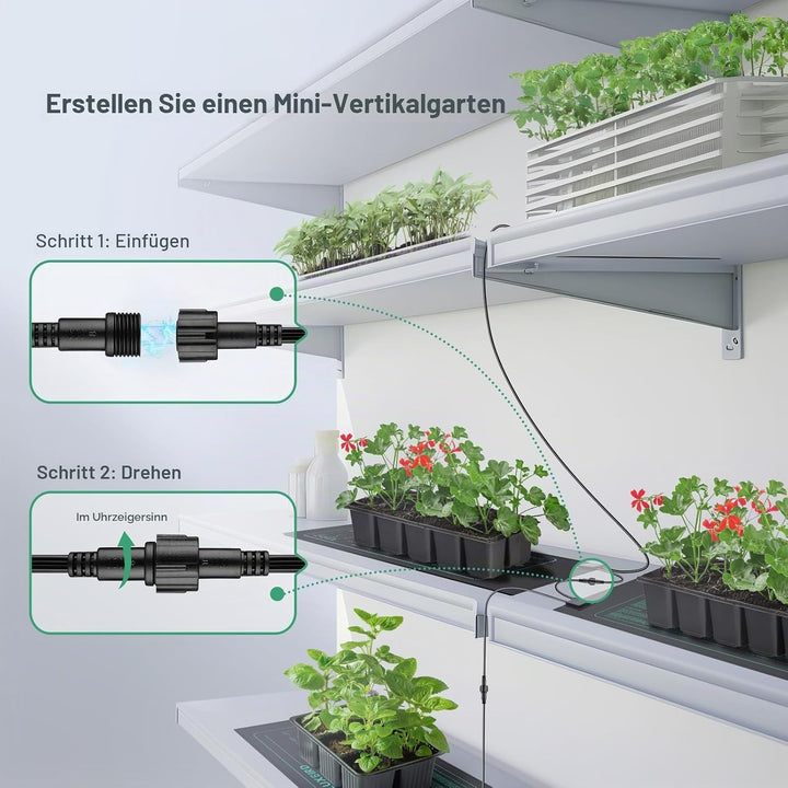 Luxbird Heizmatte Wärmematte für Germination, 2 Stück Heizmatten, Eins-zu-viele-Steuerung, Zimmergew