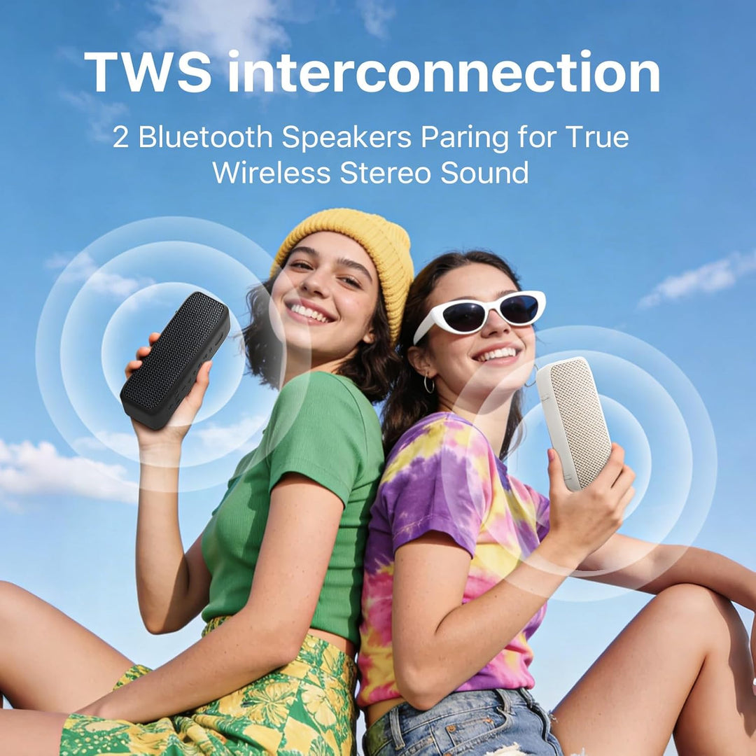 NOBIS 20W Bluetooth Lautsprecher, IP68 wasserdicht, Bluetooth 6.0, 24h Akku, Sprachassistent, TWS St