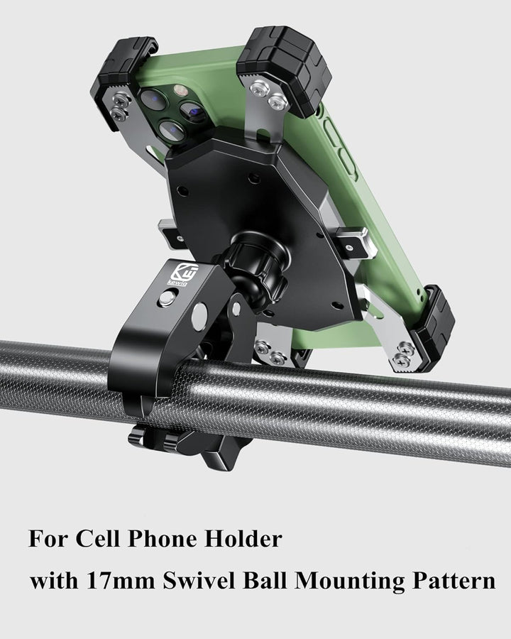 BRCOVAN Aluminiumlegierung Lenkerklemmbasis mit 17mm TPU Kugel für Schienen mit Einem Durchmesser vo