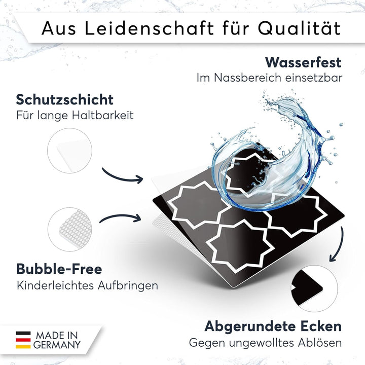 CREATISTO Mosaik Klebefliesen Stickerfliesen Fliesenfolie - Hochwertige Aufkleber Sticker für Fliese