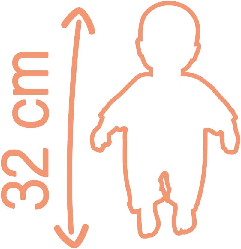 Smoby - Baby Nurse Puppe - Babypuppe, 32 cm gross mit Schlafaugen & weichem Körper - Rollenspiel & P