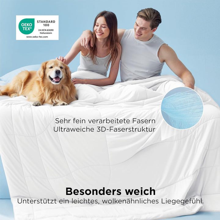 BEDSURE Kühldecke Doppelseitig Sommerdecke 240x220 - Kühlende Bettdecke Arc-Chill Q-Max > 0,4 Kühlen