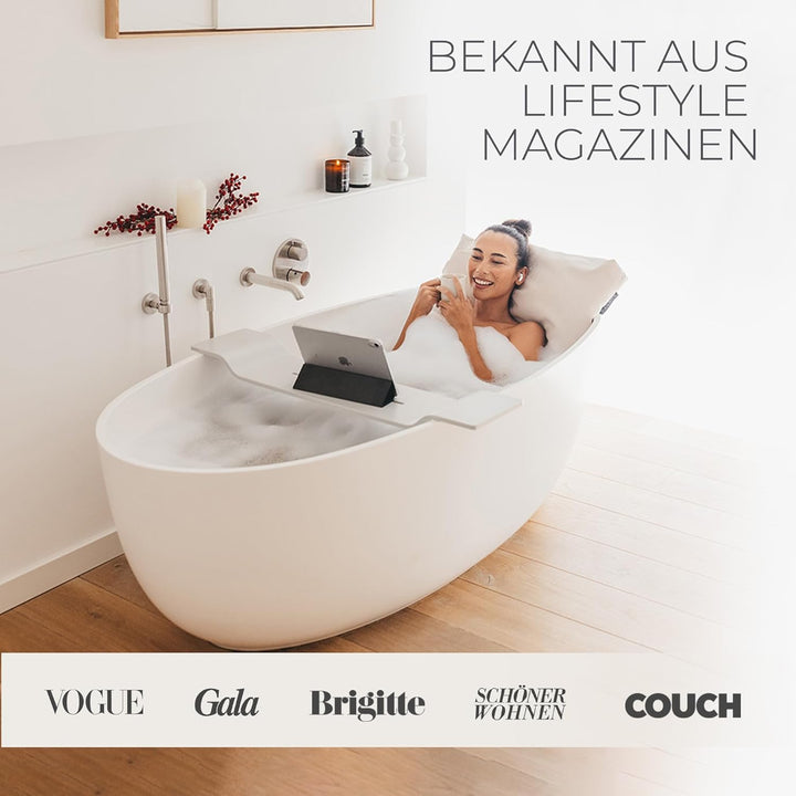 BADESOFA® Badewannen-Kissen S | Premium-Qualität | Bequemes Wannen-Kissen | Schnelltrocknend | Made