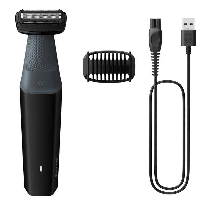 Philips Bodygroom Series 3000, wasserfester Trimmer für Intimbereich und Körper, gründliche und ange