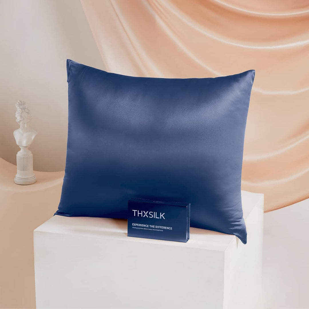 THXSILK 25 Momme Seide Kissenbezug für Haar und Haut - Maulbeerseide Kissenbezug - Hypoallergen mit