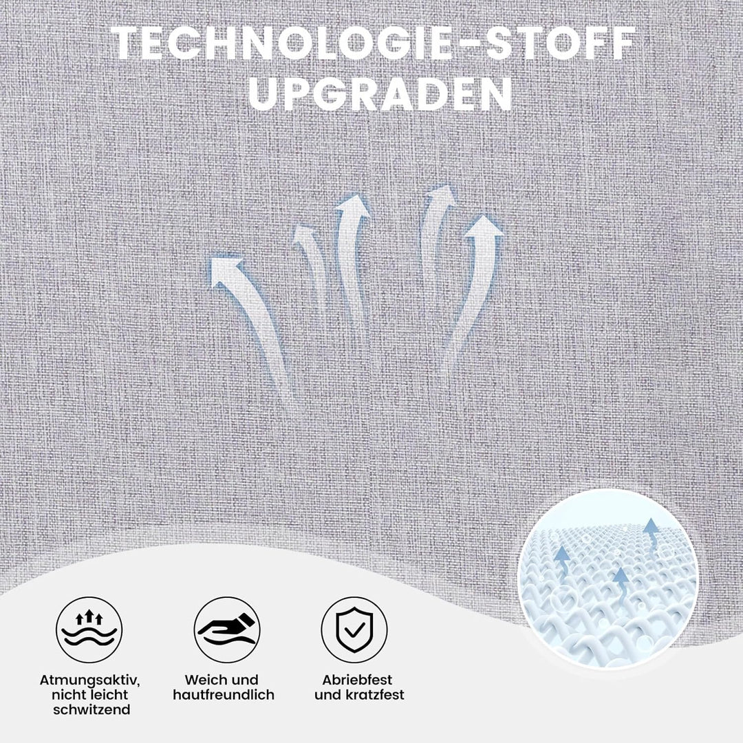 GTPLAYER Gaming Stuhl Stoff, Gaming Sessel mit Taschenfederkissen, ergonomischer Drehstuhl, Gamer St