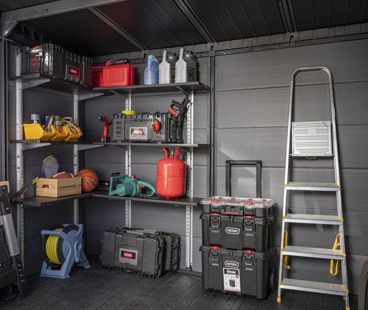Keter 250927 Stack & Roll Heavy Duty DIY Tool Storage System DIY Werkzeug-Aufbewahrungssystem, DIY W