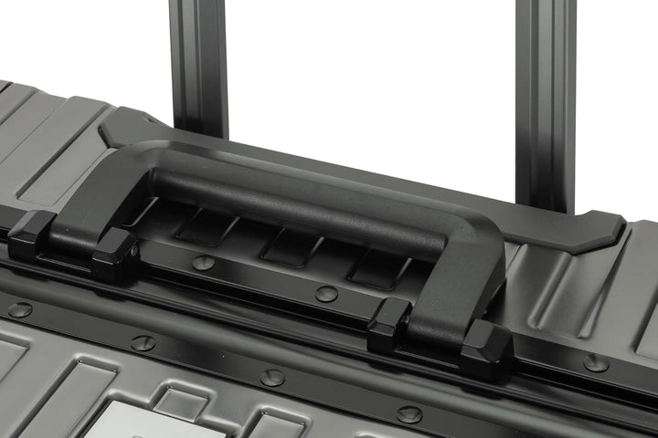 Travelhouse Tokyo Alu Reisekoffer Graphit S-55cm & M-66cm Hartschalenkoffer Reise Trolley Koffer Set