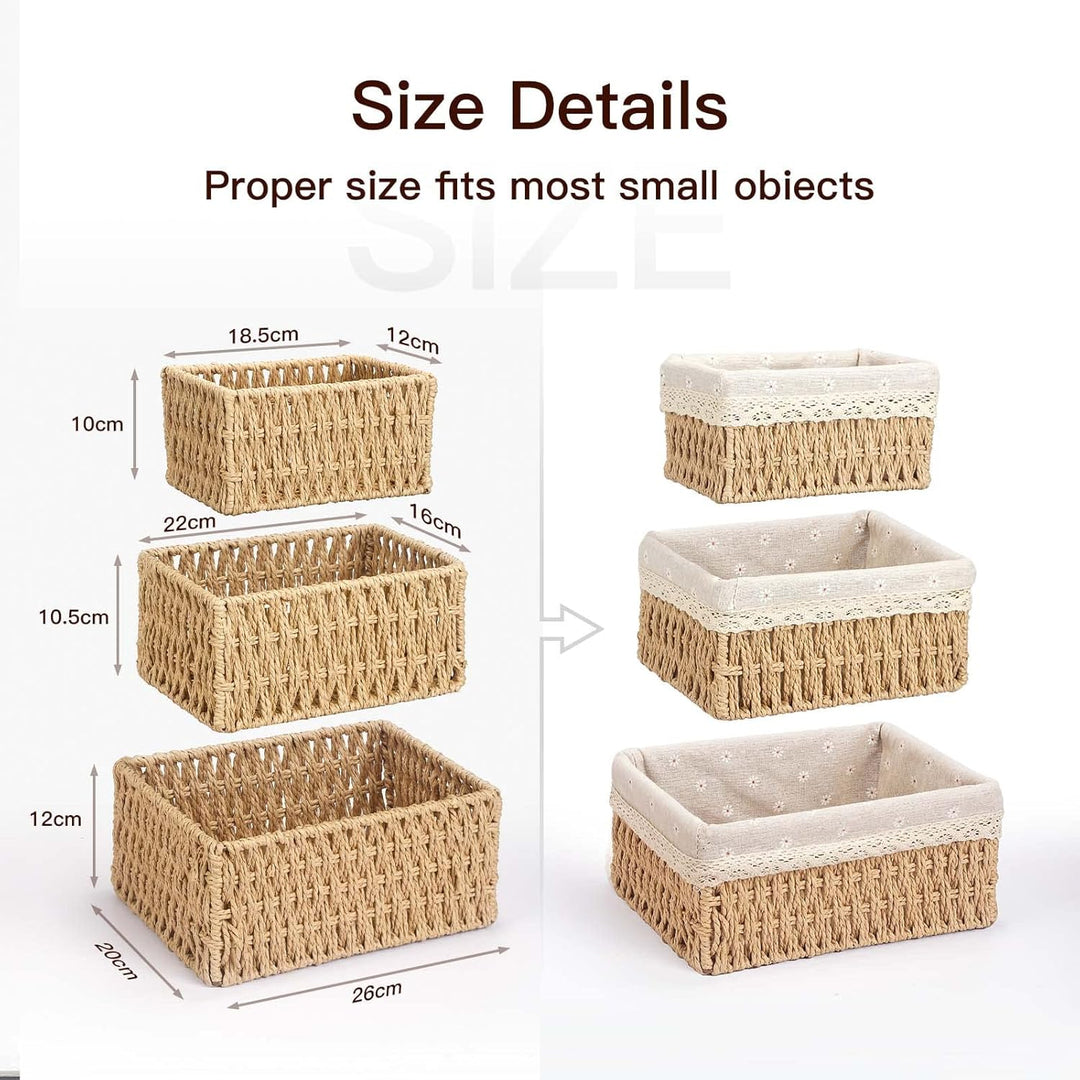 Sosayet Aufbewahrungskorb Korb Spielzeug Aufbewahrung Badezimmer Körbchen Geflochten Wickeltisch Org