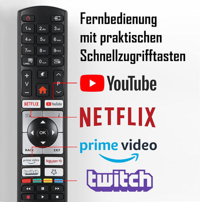 TELEFUNKEN XH32SN550S 32 Zoll Fernseher/Smart TV (HD Ready, HDR, Triple-Tuner) - Inkl. 6 Monate HD+