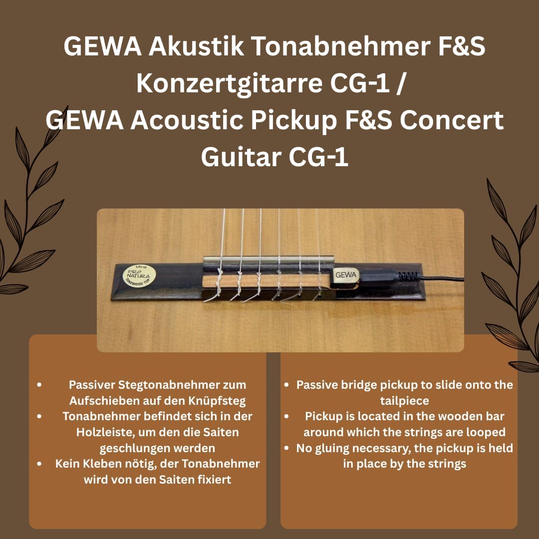 Fire & Stone Konzertgitarren Tonabnehmer CG-1, CG-1