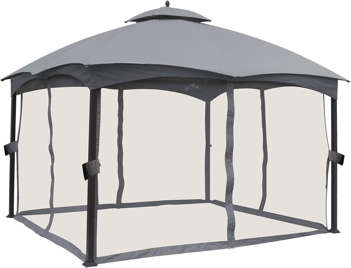 ABCCANOPY Ersatz-Netzwände für 3 x 30 cm Pavillon, Grau Grau Modern, Grau Modern