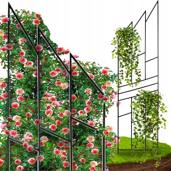 Kapaga - Rankgitter 200 cm - Rankhilfe Garten - Staudenhalter - Blumenhalter - Rankengewächs Pflanze