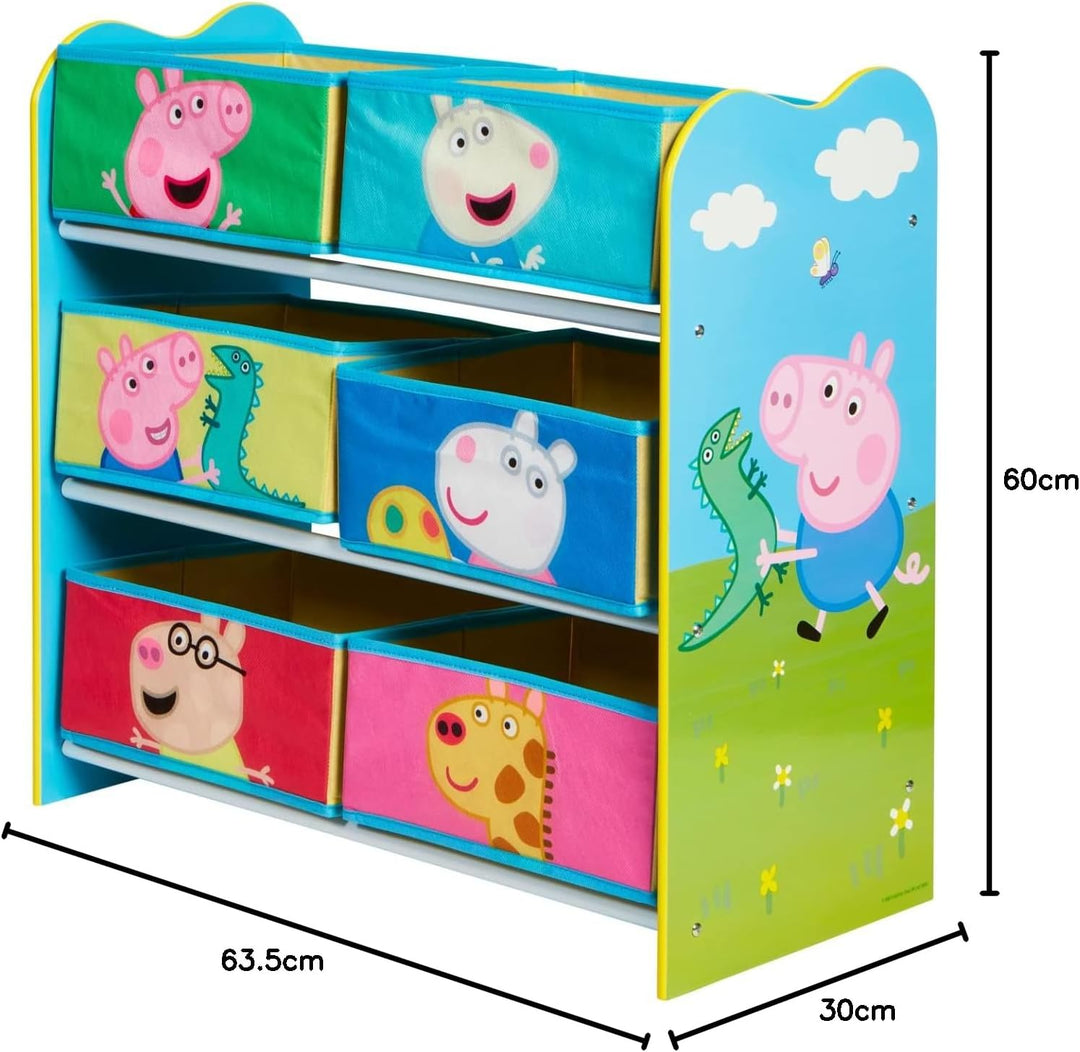 Peppa Wutz Aufbewahrungseinheit für Kinderspielzeug, Masse (H x B x T): 60 x 63,5 x 30