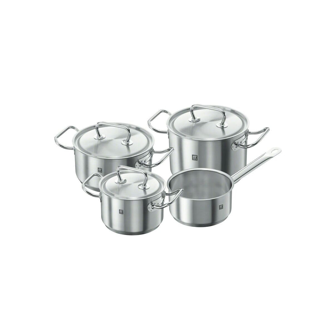 ZWILLING Twin Classic Kochtopf-Set, 4-teilig, 3 Deckel, Induktionsgeeignet, Edelstahl Single, Single