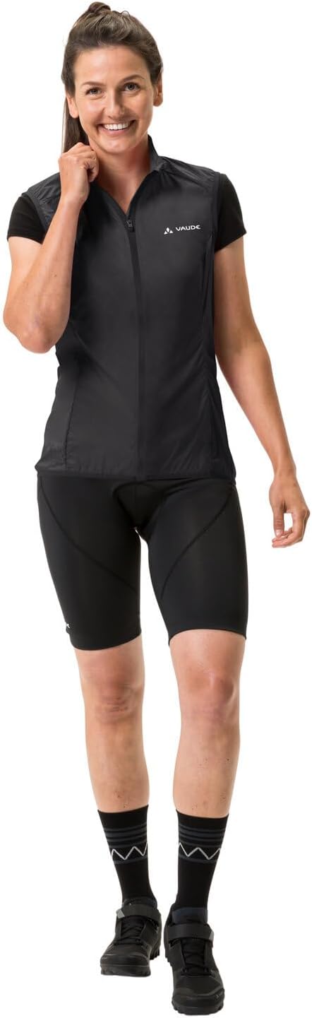 VAUDE Women's Matera Air Vest - Atmungsaktive Damen-Windweste aus recycelten Materialien für das Rad