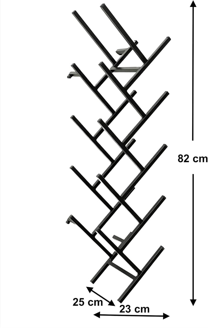 DanDiBo Weinregal Metall Schwarz Wand erweiterbar für 9 Flaschen Acord Flaschenregal 96277 Flaschens