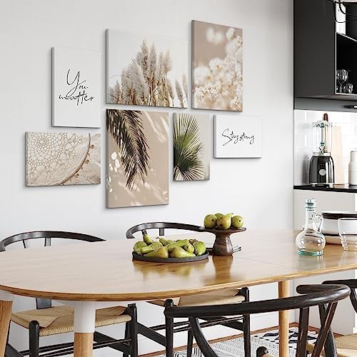 Muralo - Wandbilder Set - Leinwand Bilder Aufhängefertig - das Leinwandbilder Set - Bilder für Wohnz