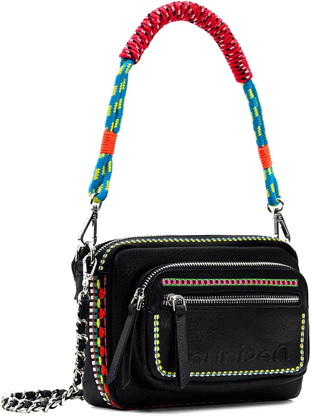Desigual Damen Bag_Raven_Cambridge Mini 1001 RAW Schwarz, Schwarz