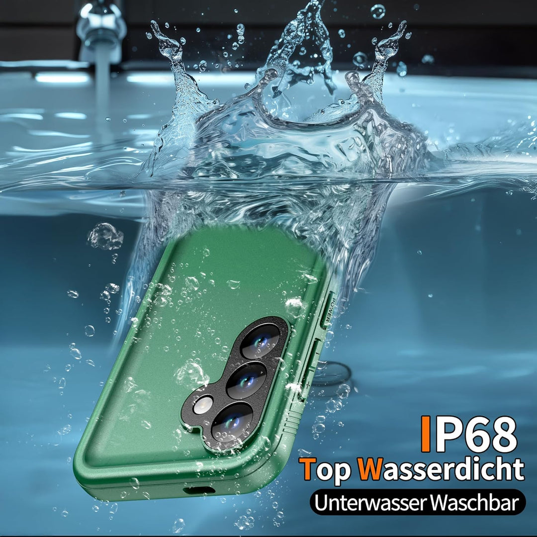 Cozycase TOP Militärschutz 360 Hülle Für Samsung Galaxy S24, Grün | Outdoor Panzerhülle Full Armor C