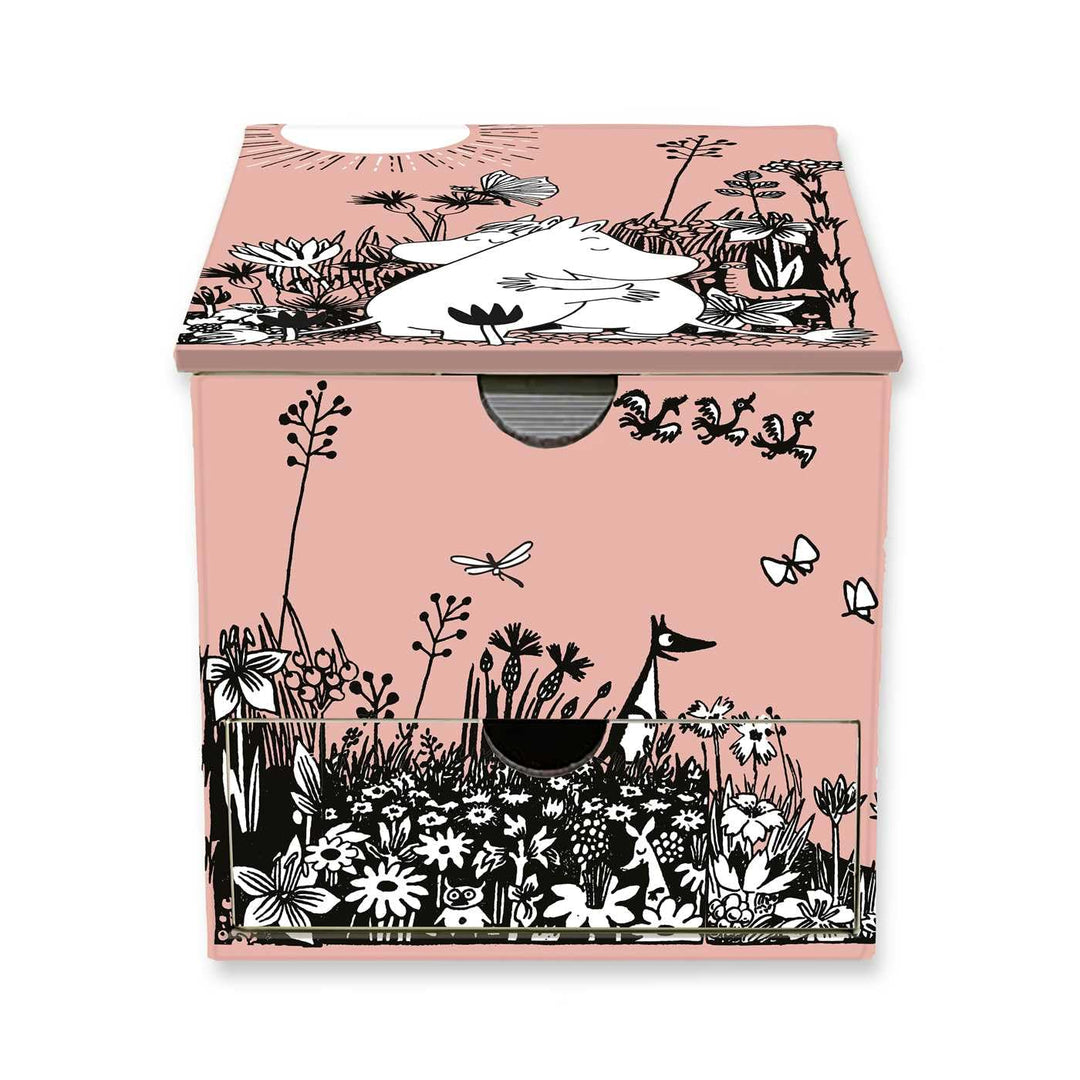 Memo Cube: Tove Jansson, Mumin Liebe: Unser hochwertiger Memo Cube – Stabile Notizzettelbox mit Deck