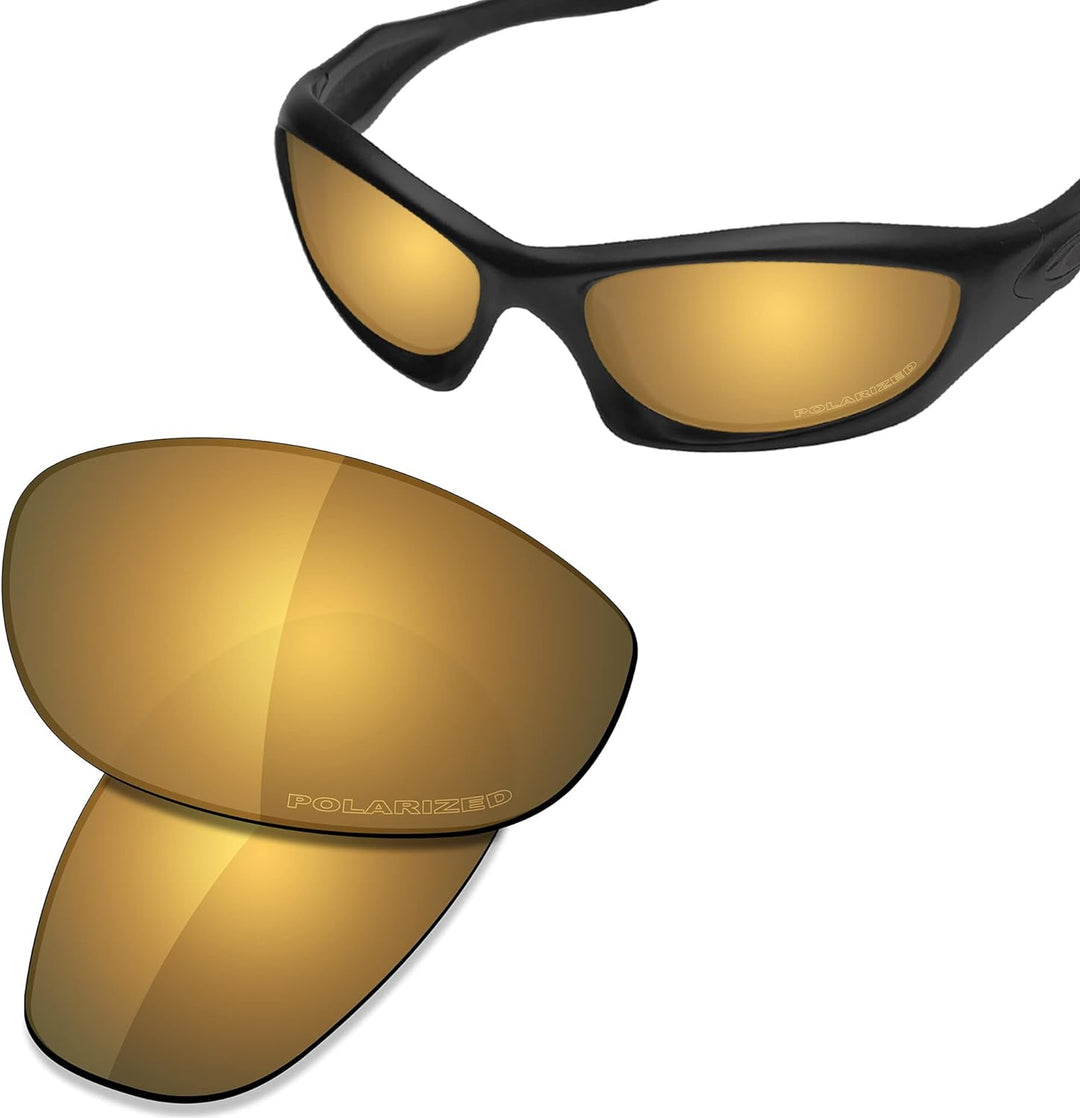 Saucer Premium Ersatzgläser für Oakley Monster Dog Sonnenbrillen High Defense - Bronze Gold Polarisi