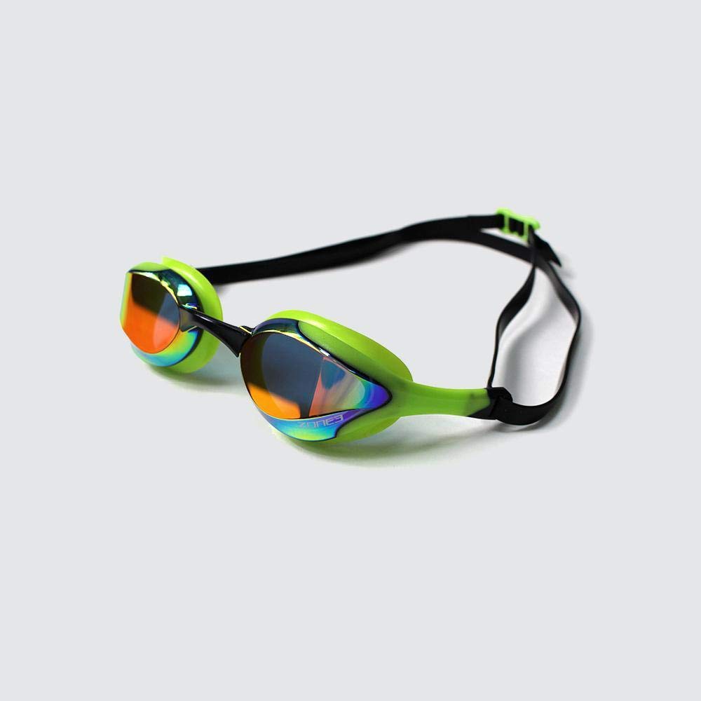 ZONE3 Unisex Volaire Schwimmbrille (1er Pack) Einheitsgrösse Verspiegelte Linse, Grün/Schwarz, Einhe