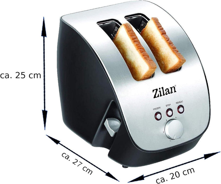 Edelstahl Toaster | 2 Scheiben Toaster | Design Toaster | Schräg Ttoaster | Toastautomat | Röstautom