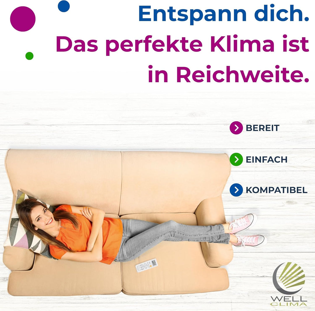 Wellclima WEC-HA1 Fernbedienung für Klimaanlagen für Haier, für HEC, für Candy, Umfangreicher als Un