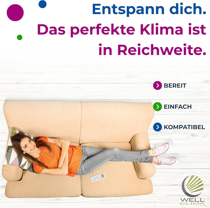 Wellclima WEC-HA1 Fernbedienung für Klimaanlagen für Haier, für HEC, für Candy, Umfangreicher als Un